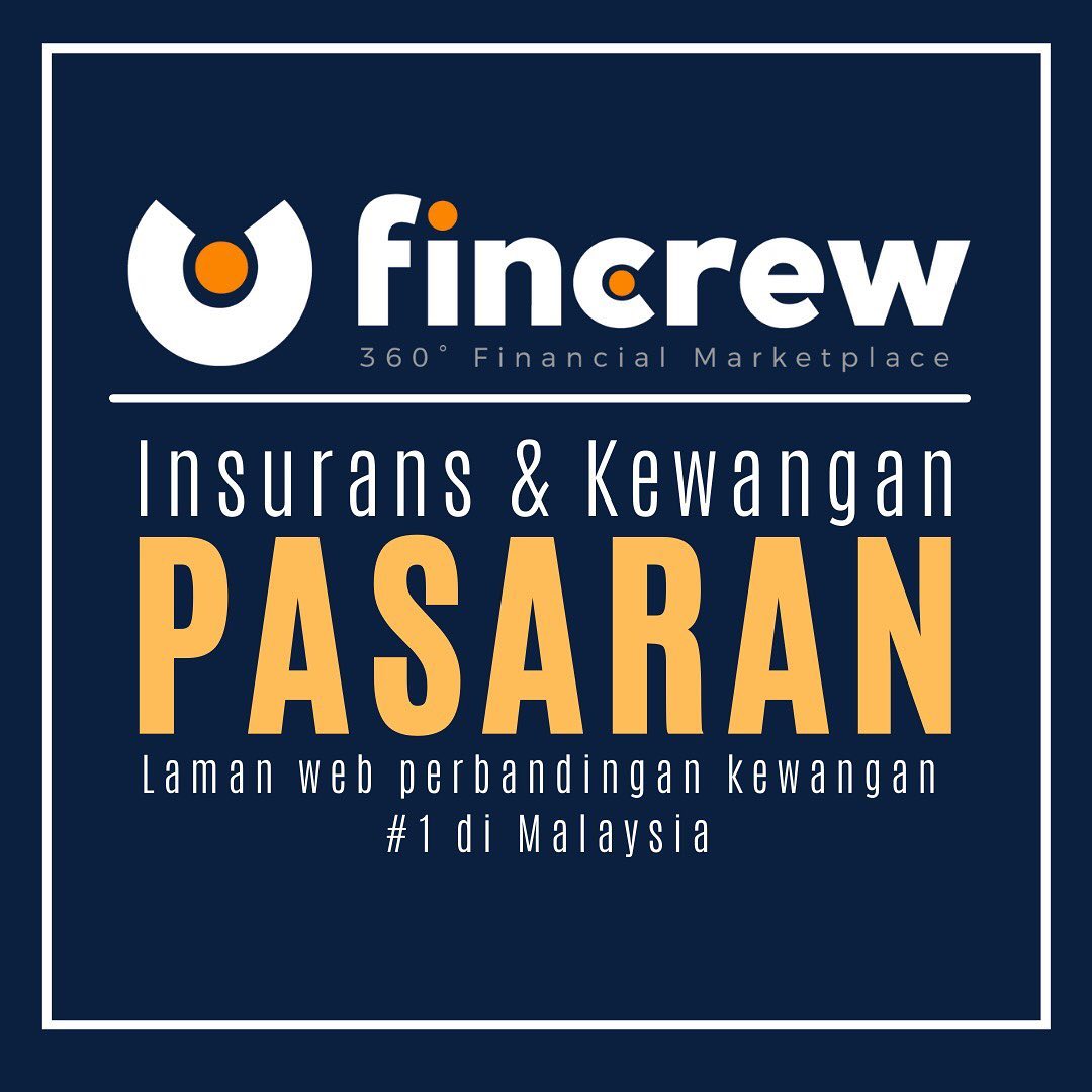 Fincrew Insurance & Financial Marketplace 

The #1 financial comparison site in Malaysia. We've updated our product portfolio:

🚗 Auto Insurances
✈ Travel Insurance For Malaysian
🕋 Umrah Travel Insurance
🧳 Covid Travel Pass For Foreigner
🏢 Office All Risk Insurance
📱Gadget Insurance
🫂 Personal Accident Insurances
🚗 Car Extended Warranty
📃 Online Will Writing

Visit www.fincrew.my 

#Insurance #Comparison #Financial #PersonaAccident #ExtendedWarranty #AutoInsurance #TravelInsurance #Umrah #TravelPass #WillWriting #GadgetInsurance #officeinsurance