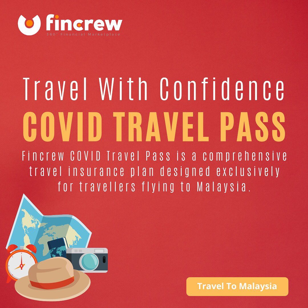 Traveling To Malaysia?

The Government of Malaysia has mandated that foreign nationals travelling to Malaysia must have COVID-19 Insurance with a minimum coverage of USD 20,000 (equivalent to RM 85,000). Fincrew COVID Travel Pass is a comprehensive travel insurance plan designed exclusively for travellers flying to Malaysia.

Get Your Covid Travel Pass At
https://www.fincrew.my/en/covid-travel-pass.html

#Travel #TravelInsurance #travelpassport