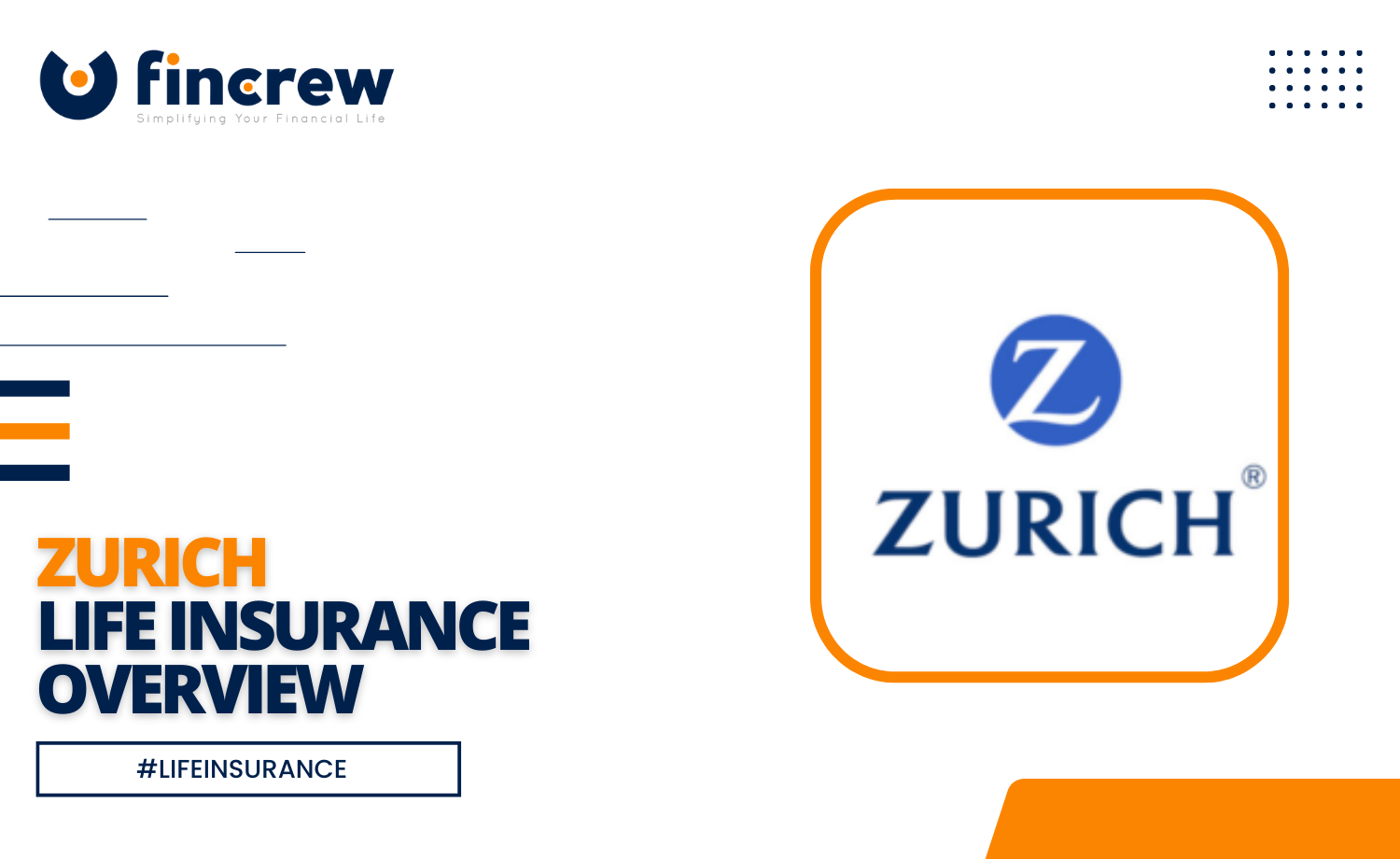 Life Insurance - Zurich Life Insurance Overview