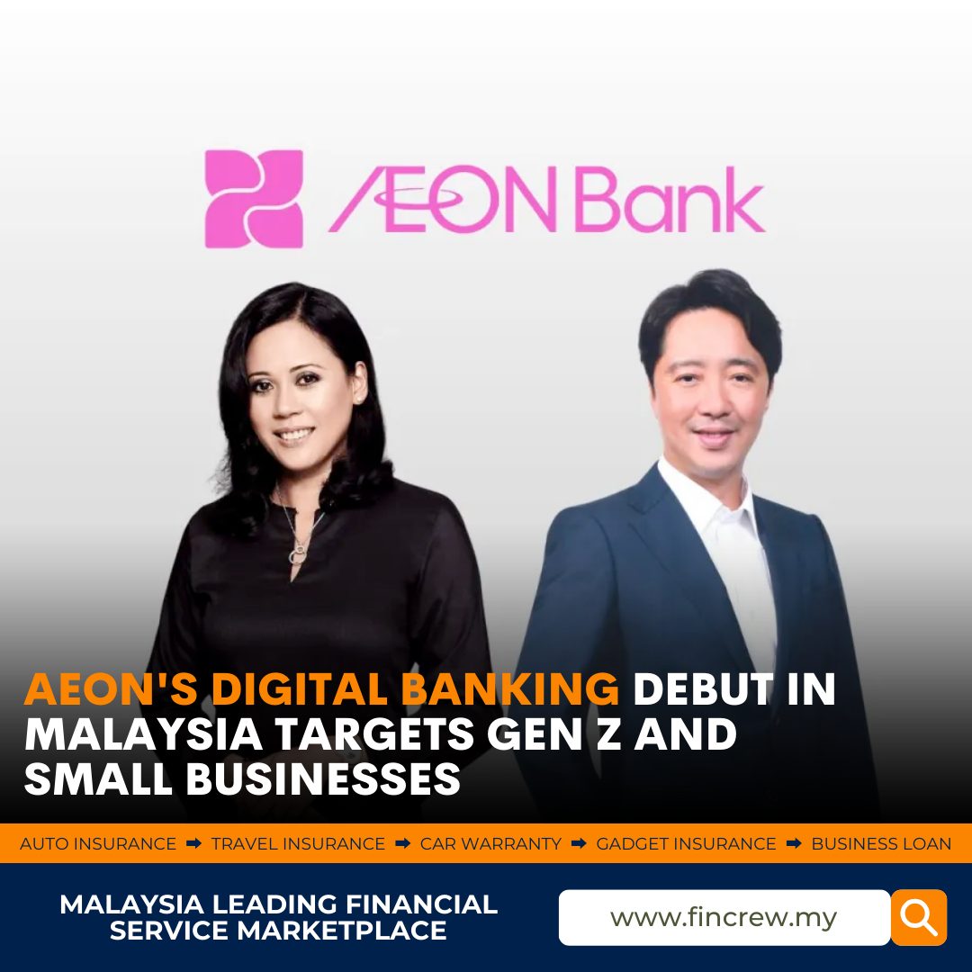 Aeon is set to revolutionize Malaysia's digital banking scene! 🚀 Awarded a digital banking license by Malaysia's central bank, Aeon Bank is launching services aimed at Gen Z and small businesses often overlooked by traditional banking. 📱💼 Expect convenient online personal loans, business financing, and savings accounts—all adhering to Islamic banking practices. 

Stay tuned as Aeon Bank rolls out its app to the public, bringing a new era of financial inclusion and innovation to Malaysia. 🌟 

#Aeon #Digital #DigitalBanking #FinancialInclusion #AeonBankMalaysia